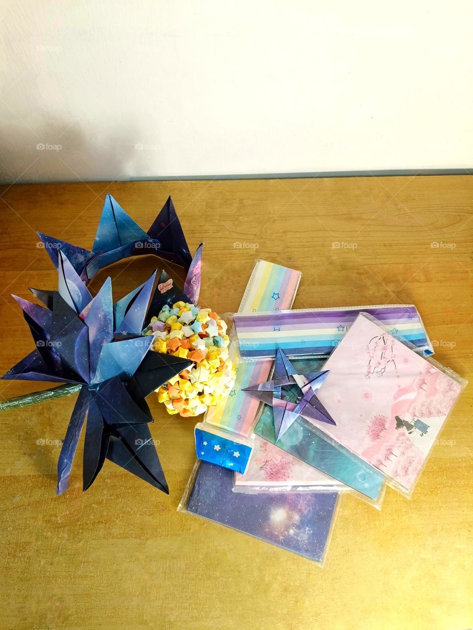 A table for artworks and creations.