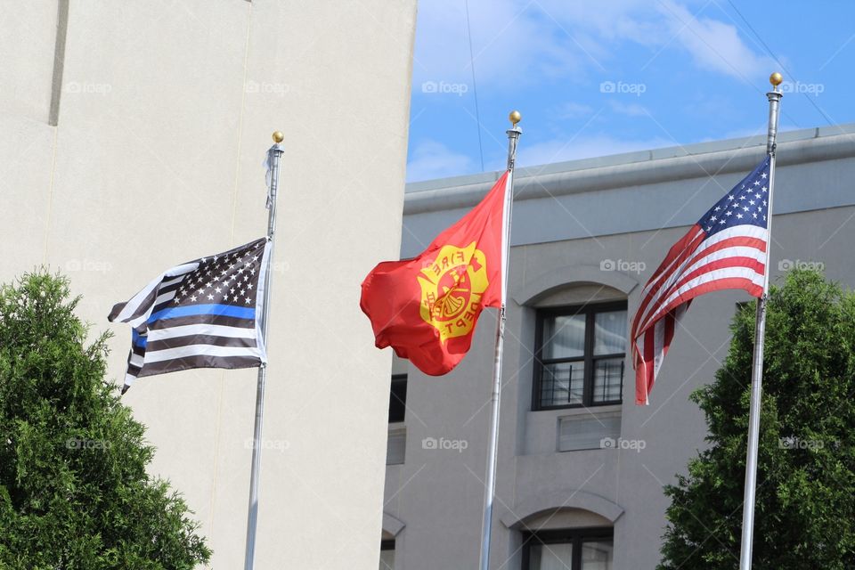 Flag, Administration, Flagpole, Patriotism, No Person