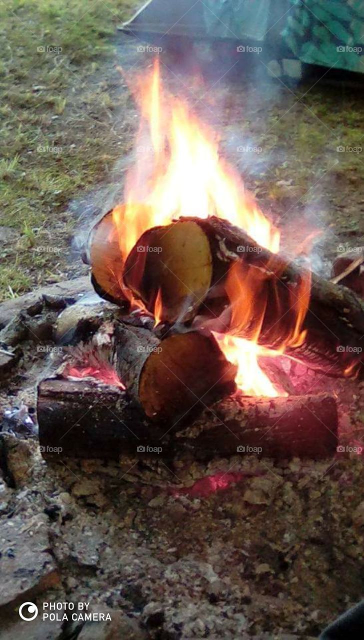campfire heat