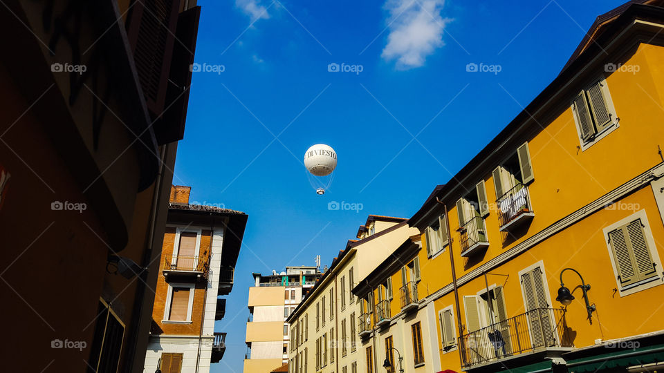 Street in Turin in Italy