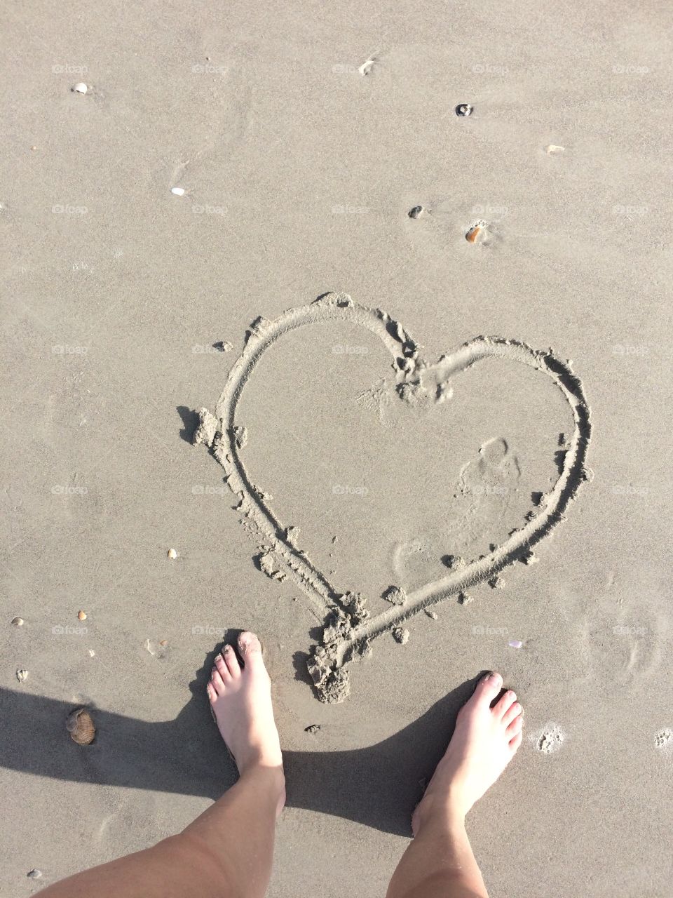 Heart sand beach