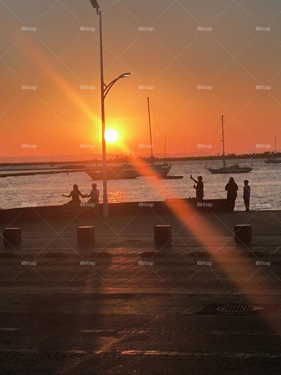 atardecer en la baja