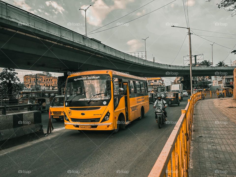 Public transport - Bus - Road 