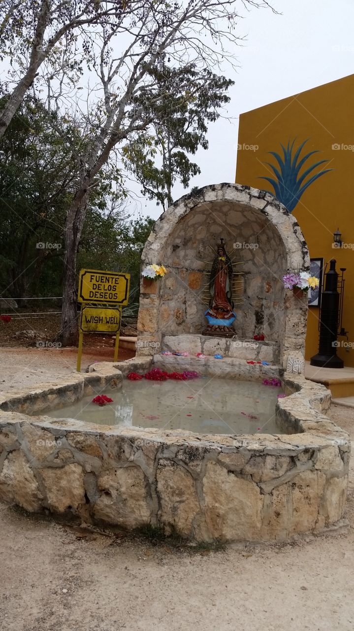 Temple at tequila factory