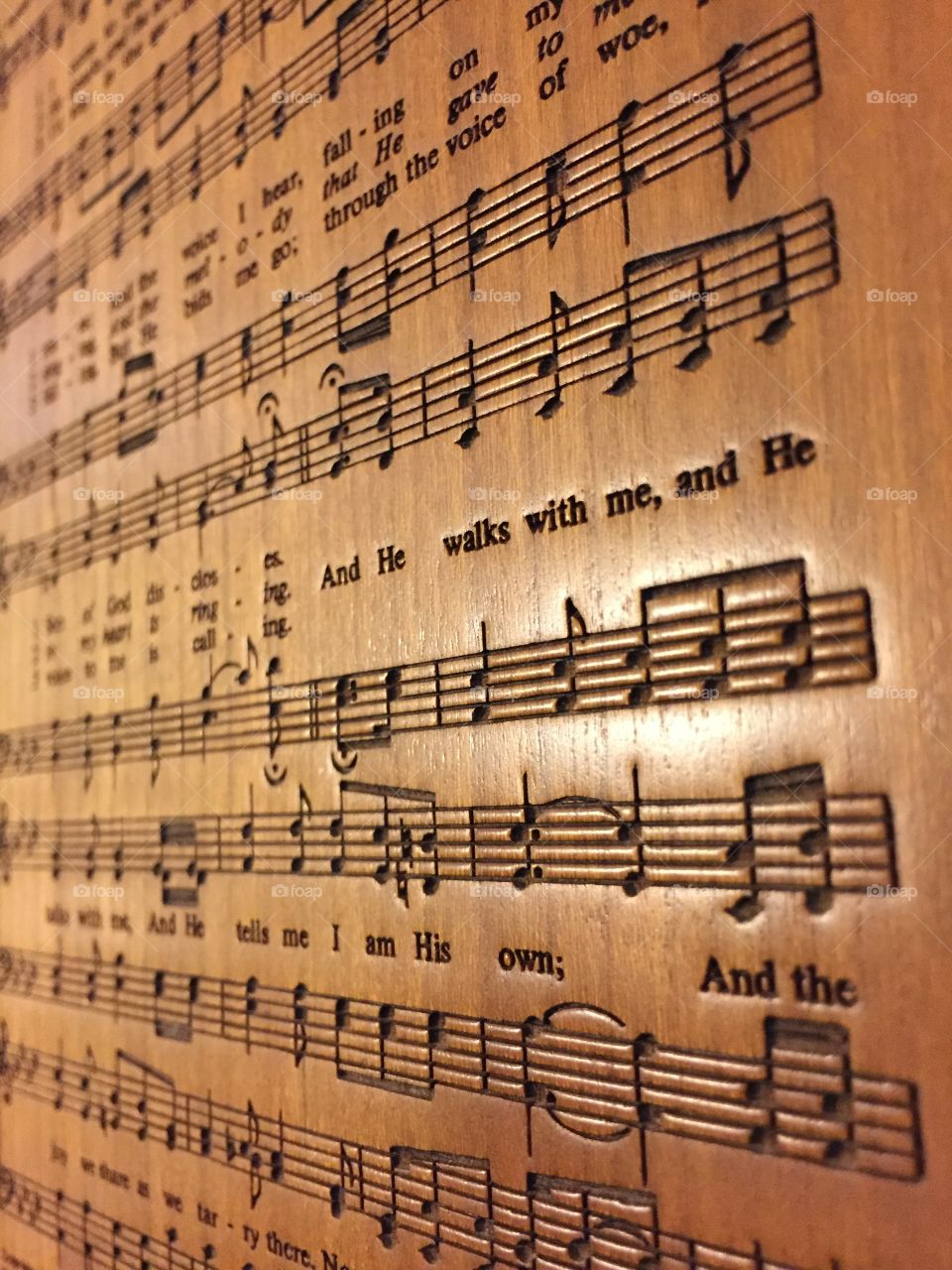 Engraved music