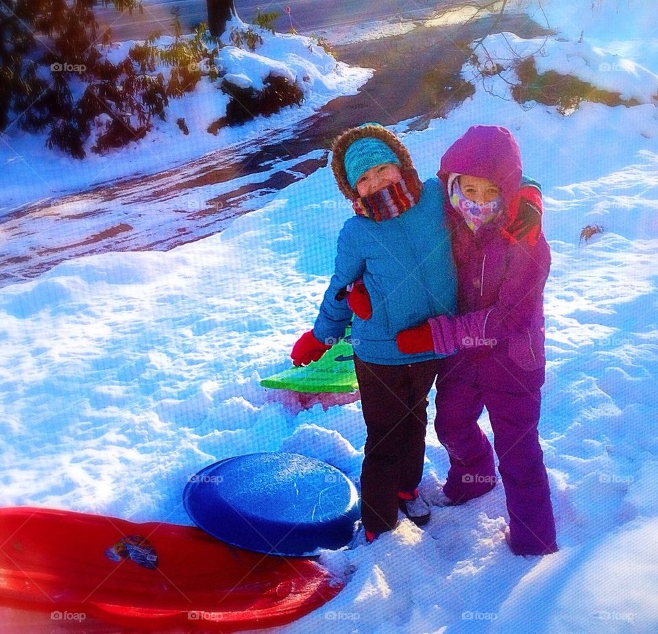 Snow is more fun with your best friend 