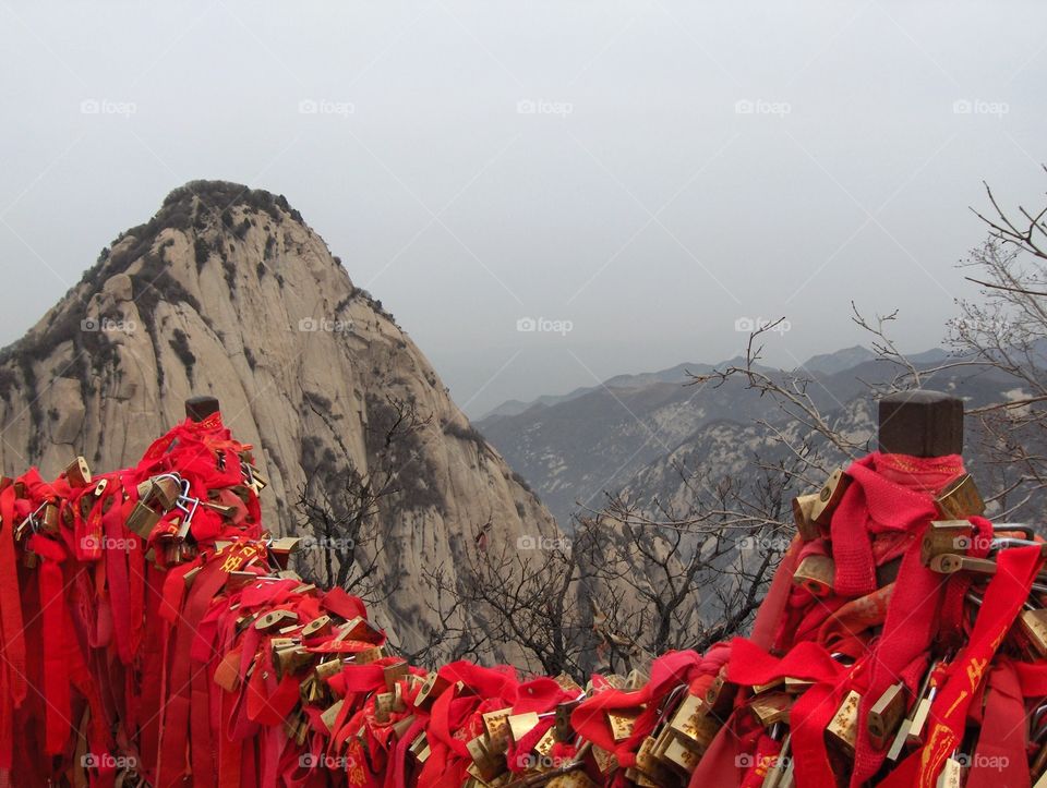 Mt Hua near Huayin in Shaanxi Province China