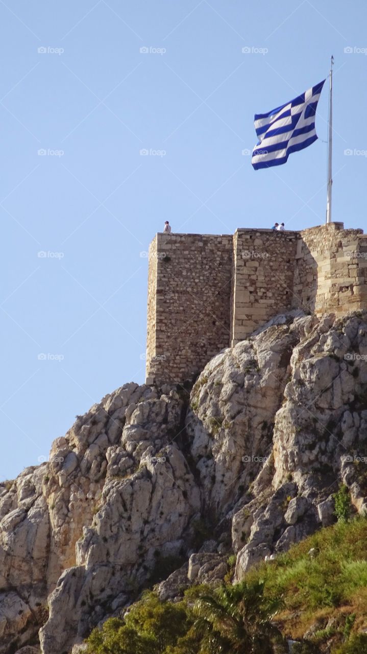 Greece, Athens, Acropolis rock. Greece, Athens, Acrololis rock