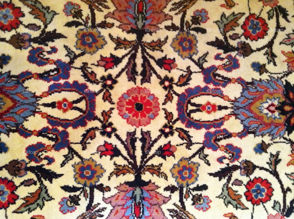 Detail of fancy rug