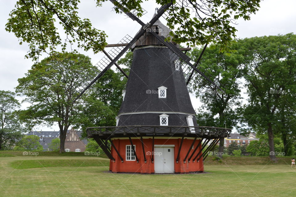 Beautiful windmill in Copenhagen