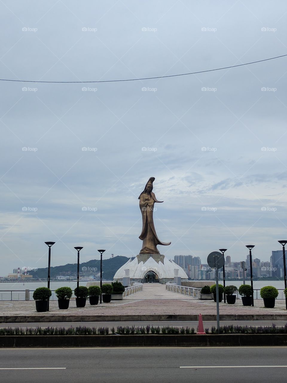 The famous Kun Lam Statue of Macau, China.
