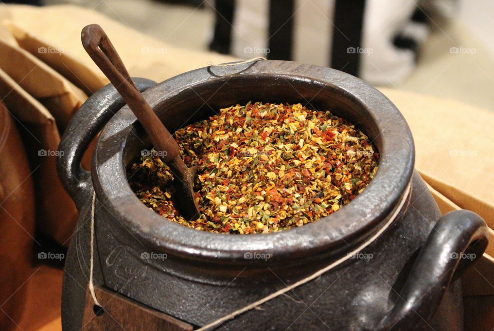 Spices, market.