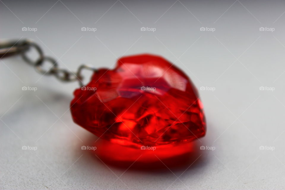crystal texture red heart