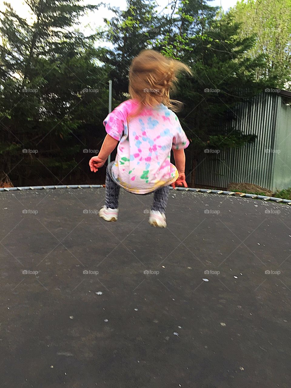 Jumping on a Trampoline 