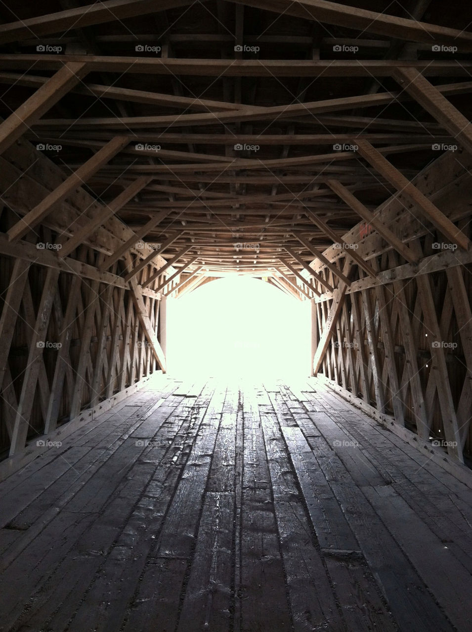 light tunnel bridge view by creative_bacon