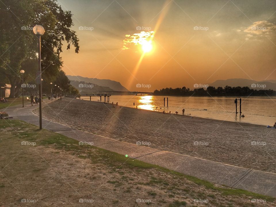 Smokey day at the beach! 
