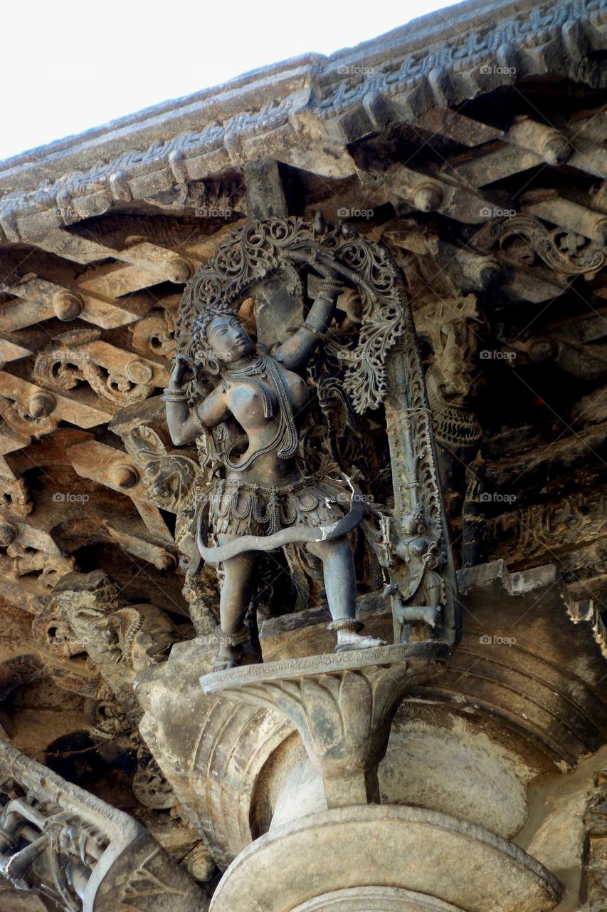 Hoysala  - warrior - Sculpture