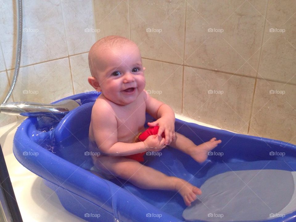 Baby in the bath