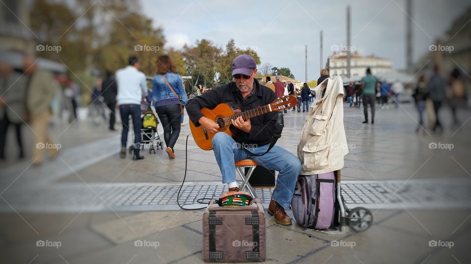 Street performer. Taken in Montpellier, France