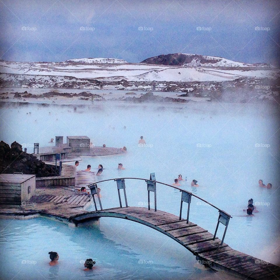 Iceland's iconic Blue Lagoon. 