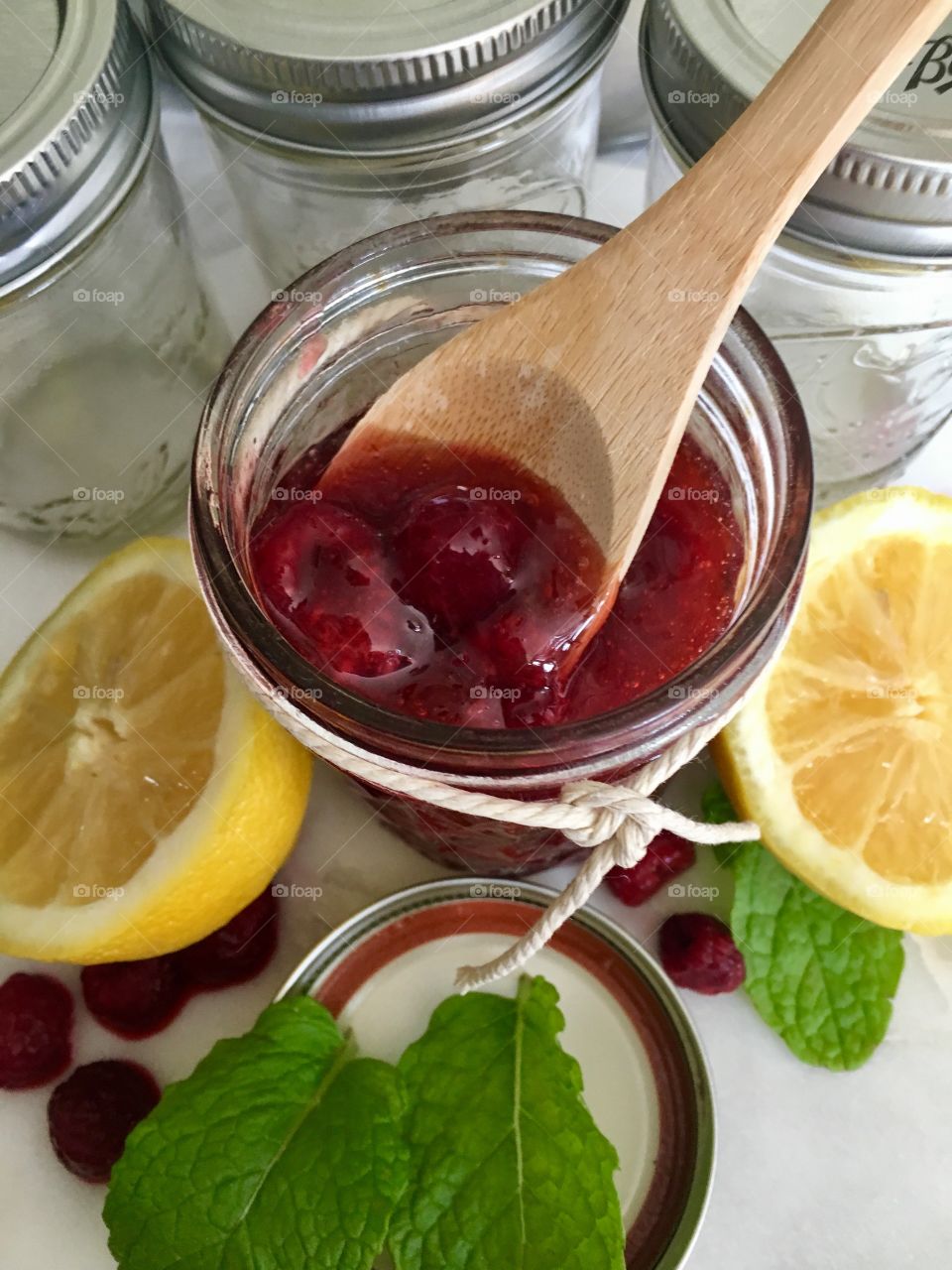 Homemade jams and pickles