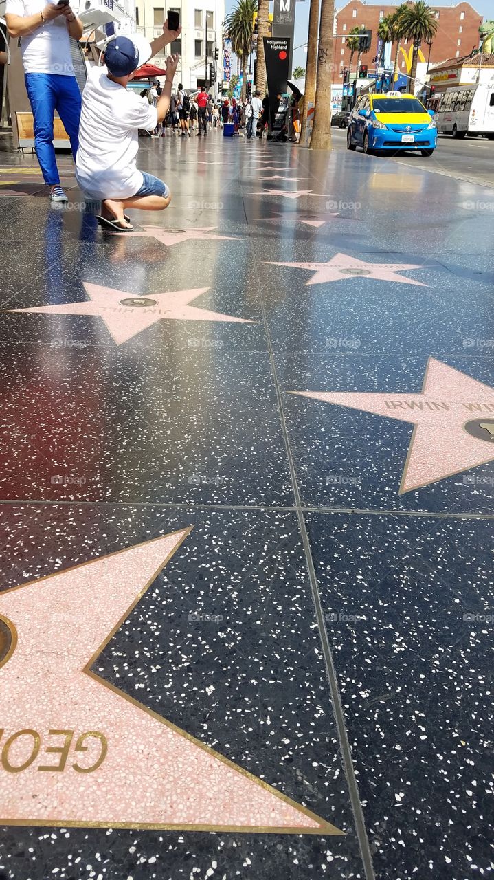 Famous walk of fame alley