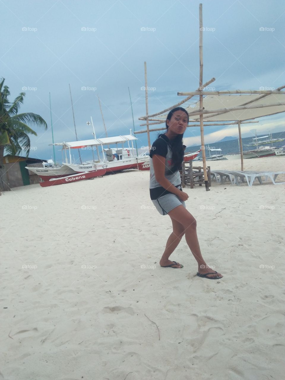 white sand in malapascua island philippines