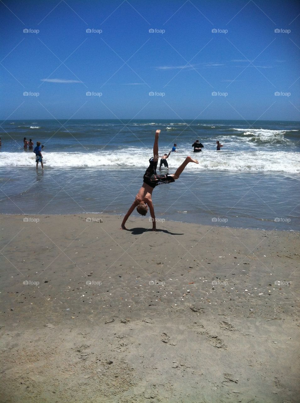 Happy at the beach