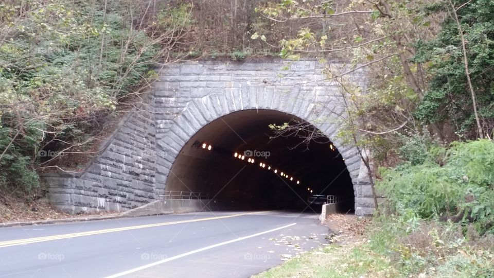 Beaucatcher tunnel. one of the oldest tunnels in Asheville