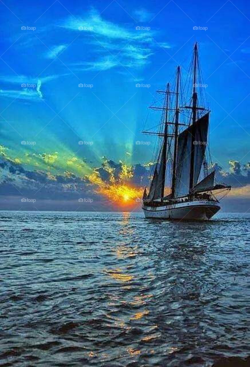 Zadar City boat traveling color blue and mixed color