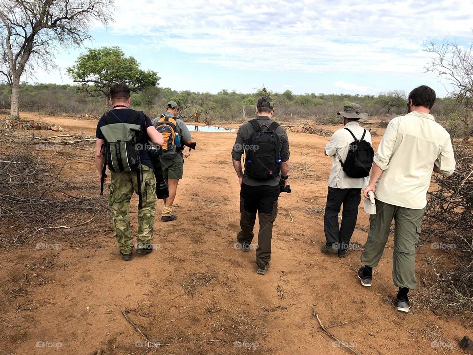 Tourists going out on safari
