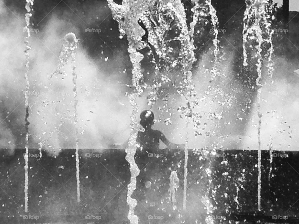 BOY IN THE FOUNTAIN