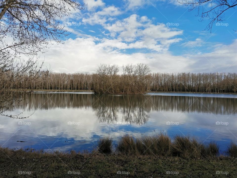 The sky in the lake