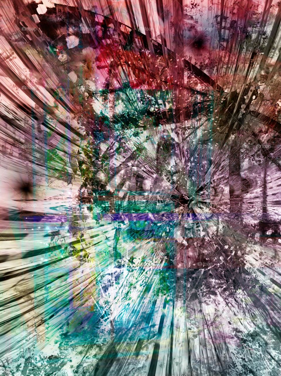 Butterfly psychedelic explosion.