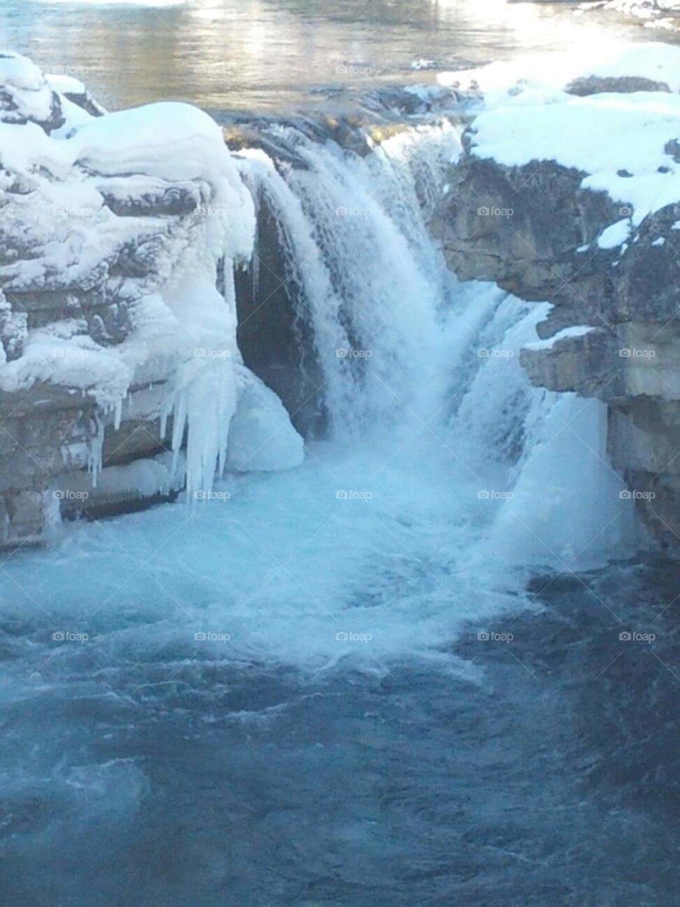 Winter waterfall