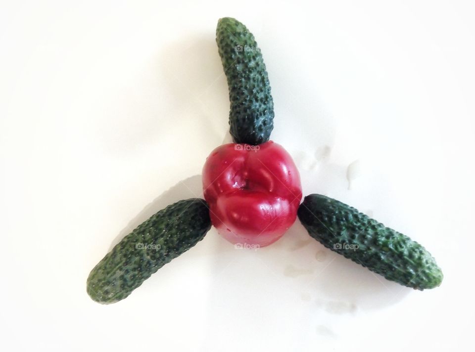 Перец и огурцы pepper and cucumber