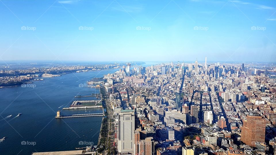 NYC view from One World Trade Center Observatory #3