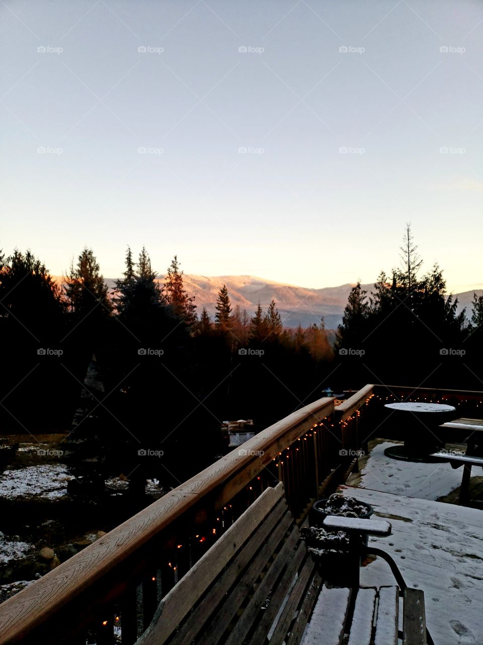 beautiful mountain view from deck