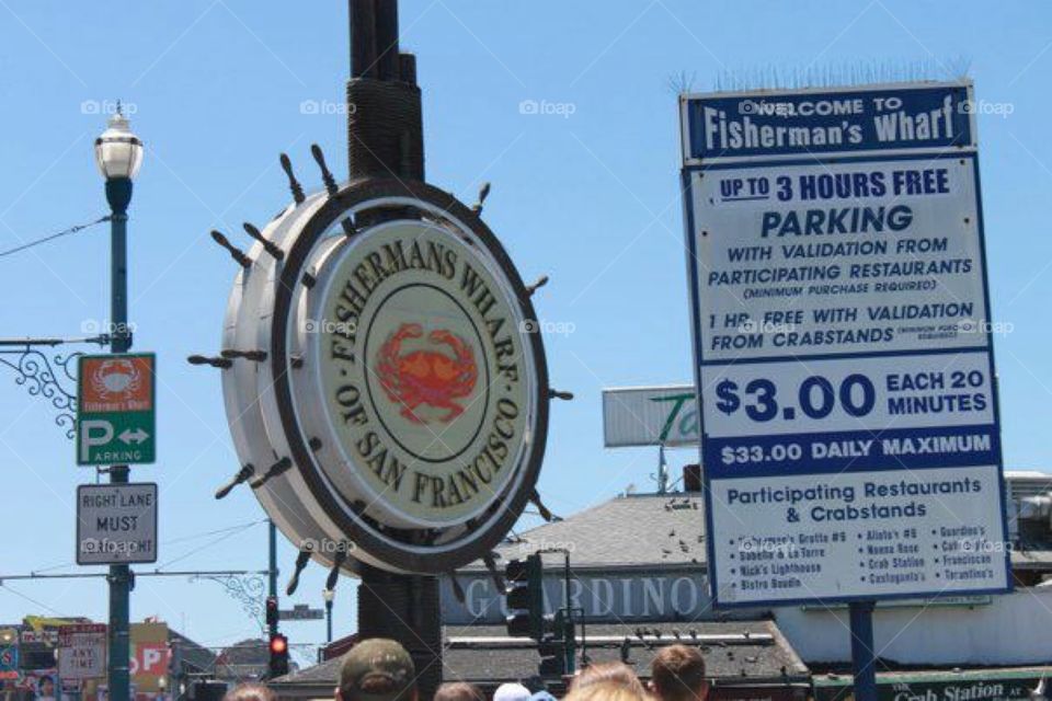 Crab sign at Fisherman’s Wharf