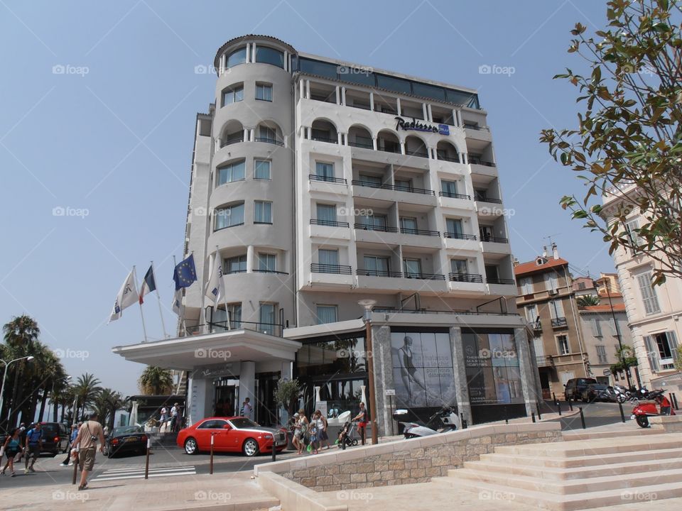 Luxury motel in cannes at the Cote d'Azur in France 