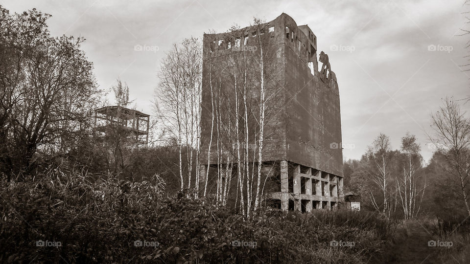 Destroyed german factory