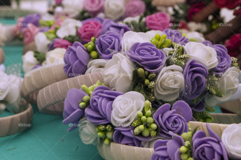 head adornment. wreath