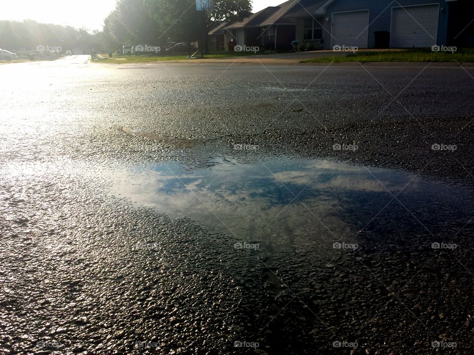 sky in a puddle