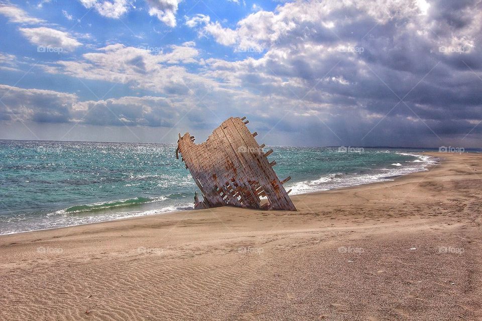 Shipwreck Mashirah island 