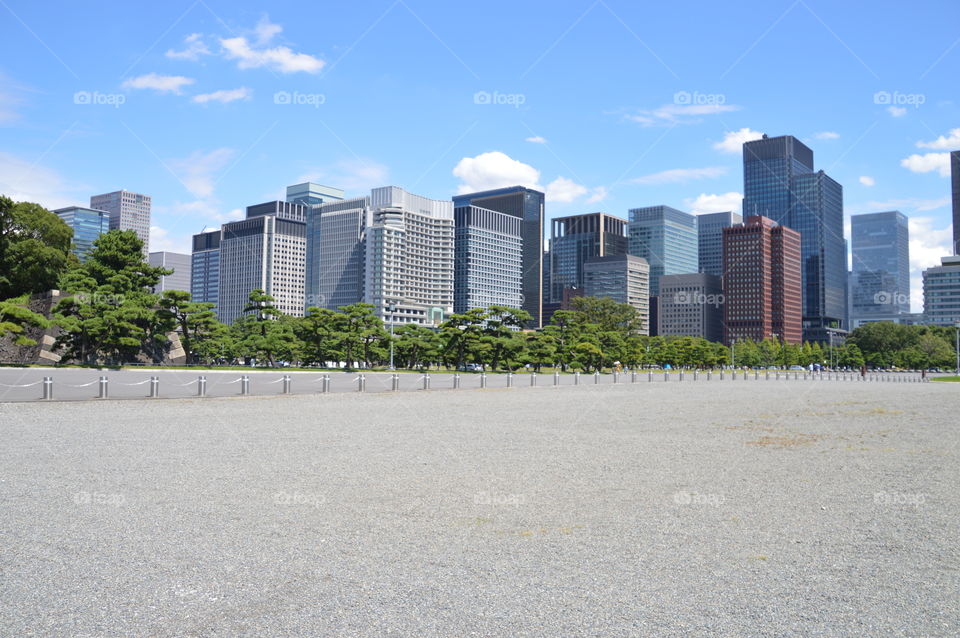 Tokyo Skyline Around The Imperial Palace