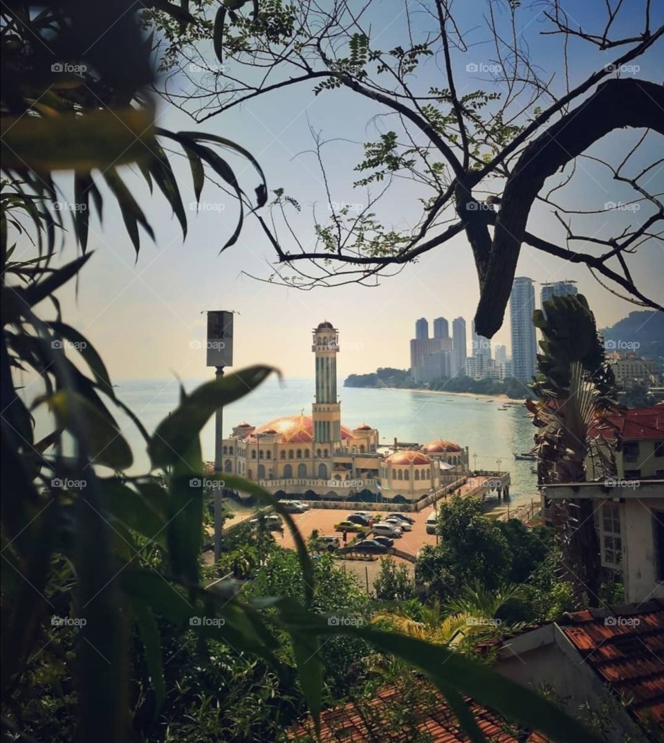 Panoramic view of Penang from other side