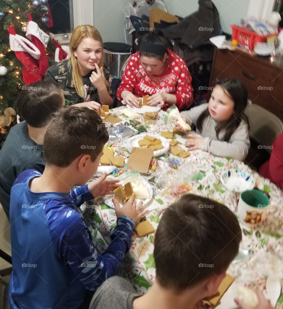 gingerbread house party