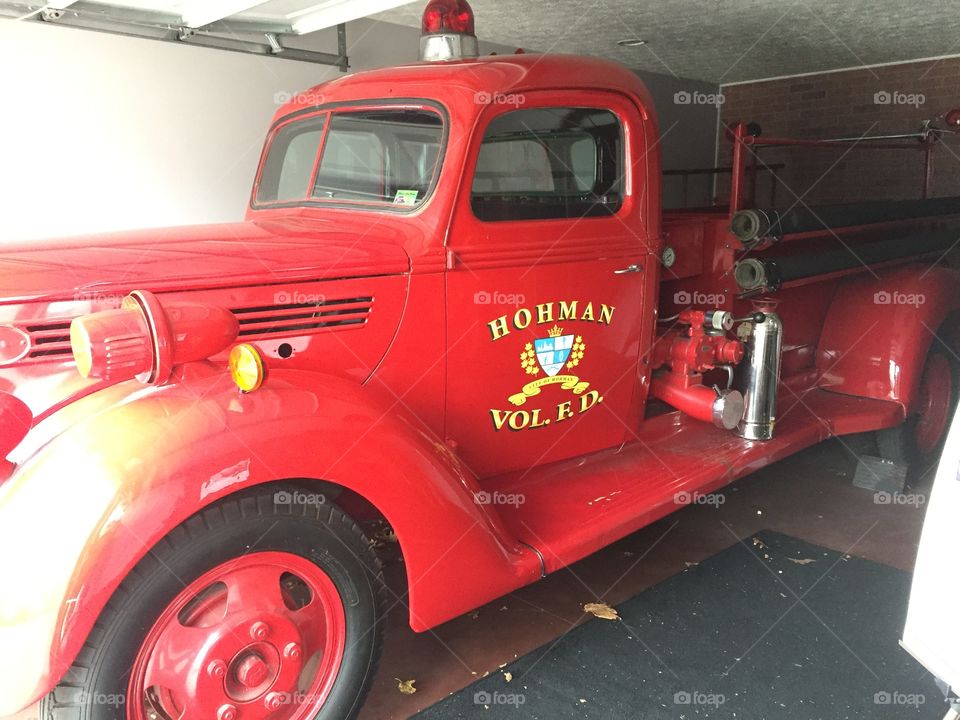This fire truck was in the movie Christmas Story