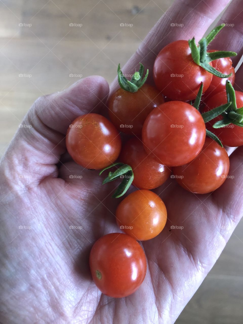 Handful of tomatoes