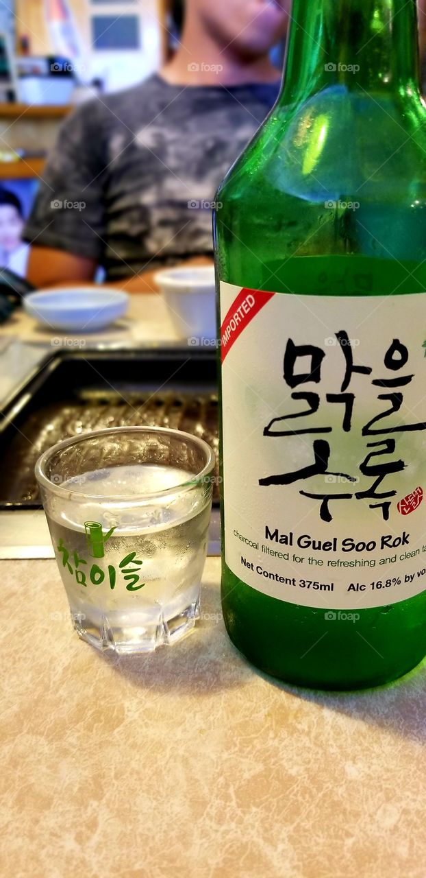 Korean BBQ with Soju